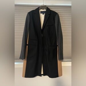 French Connection Colorblock Wool Blend Coat